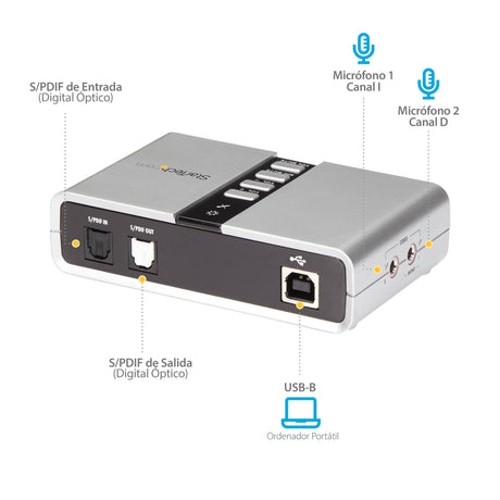 EAN 0065030835466 - StarTech.com ICUSBAUDIO7D tarjeta de audio 7.1 canales imagen 10