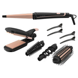 Rizador Rowenta Infinite Looks 14 En 1 Cf 4231 (Negro/Albaricoque) Cf 4231