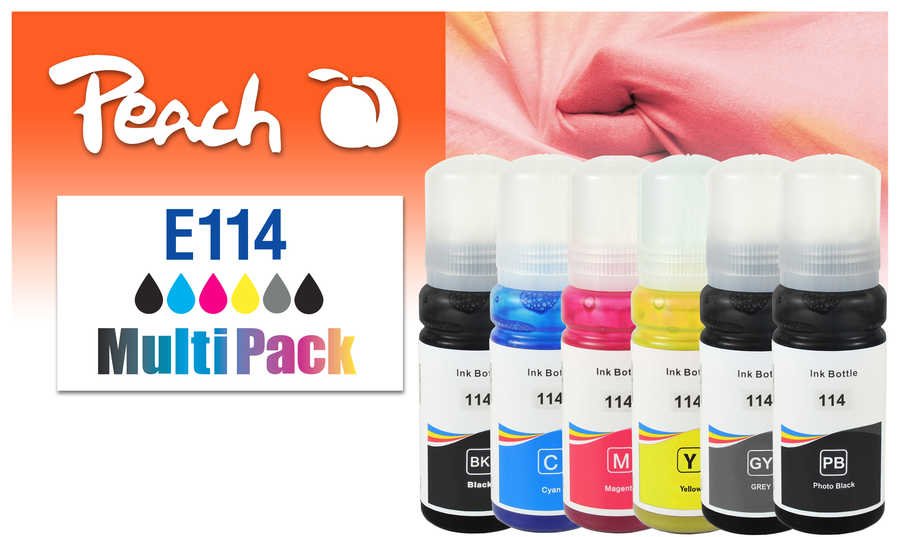 Peach Cartucho Epson Ciss 114 Mutlipack Remanufactured