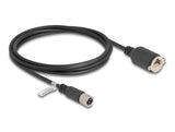 Delock M12 Cable X-Kodiert 8 Pin Hembra A Rj45 Hembra Cat.6a S/Ftp 2 M Negro