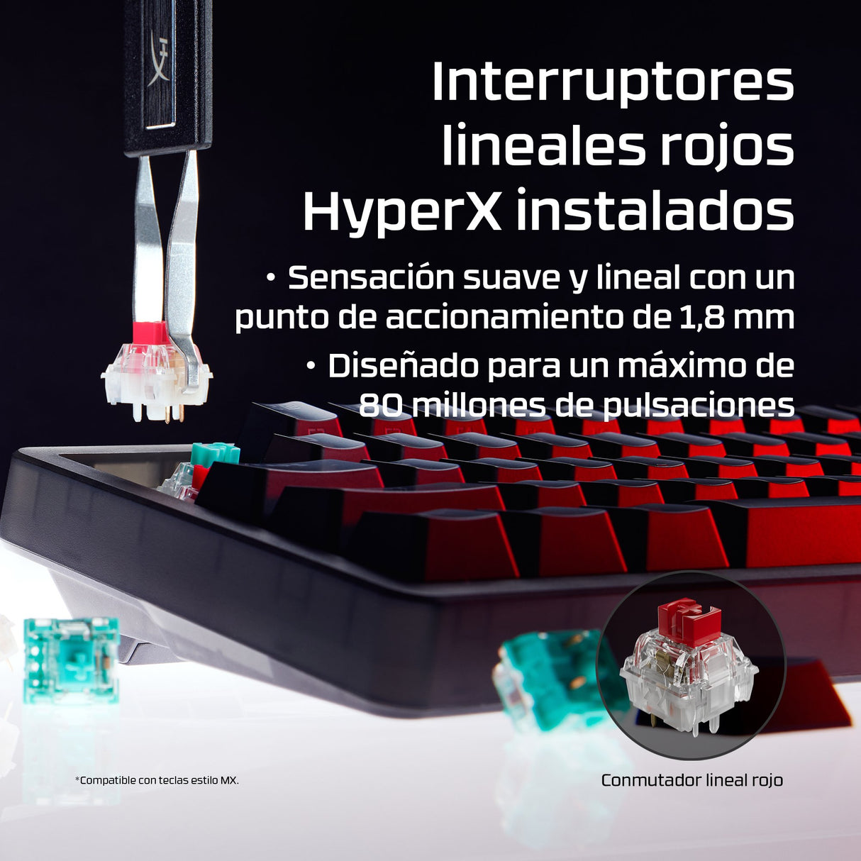 EAN 0199251353246 - HyperX Origins 2 65 Pro teclado Negro imagen 7
