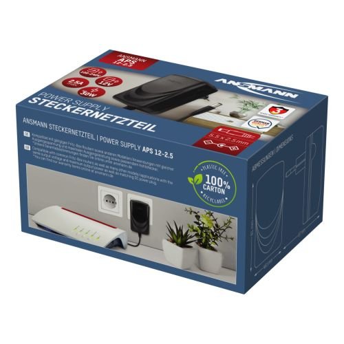Ansmann Aps 12-2.5, Fuente De Alimentación Con Enchufe Europeo 1201-0027
