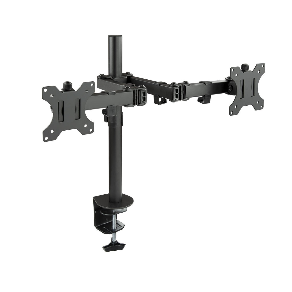 Tooq Soporte De Mesa Con Brazos Articulados Para 2 Monitores De 13"-32" - Giratorio E Inclinable - Gestion De Cables -