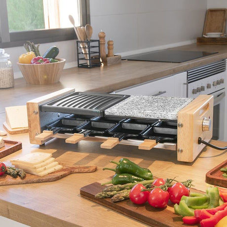 EAN 8435484031004 - Cecotec 03100 parrilla de interior 8 personas(s) 1200 W Negro, Gris, Madera imagen 2