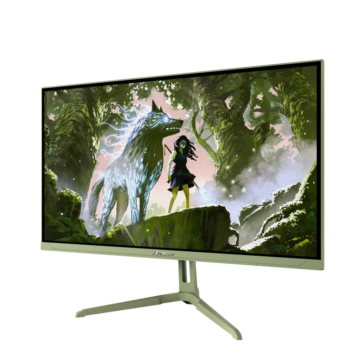 Arozzi Nova 24" Ips, 200hz, Computer Monitor - Forest Green