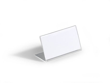 Durable Tischnamensschild Acryl 52x100mm Transp 10er Pck