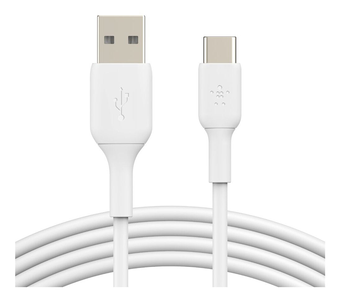 Cable Belkin Usb-C/Usb-A Pvc Cable 1m, 2pack Blanco Cab001bt1mwh2pk