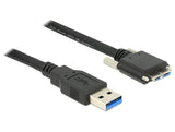 Delock 83598 Cable Usb 3.0 Tipo A Macho > Usb 3.0 Tipo Micro-B Macho Con Tornillos 2 M
