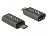 EAN 4043619659272 - DeLOCK 65927 cambiador de género para cable USB 2.0 Micro-B USB Type-C Antracita imagen 1