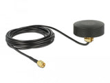 Delock Wlan 802.11 B G N Antenne Rp-Sma Stecker 2dbi Starr Omnidirektional Mit Anschlusscable Rg-174 1.5m Outdoor Schwarz