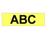 Brother Cinta Laminada  Amarillo Fluorescente / Negro 12mm
