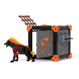 Schleich Eldrador Creatures Battlecave Lava Hyena, Figura De Juguete 42674
