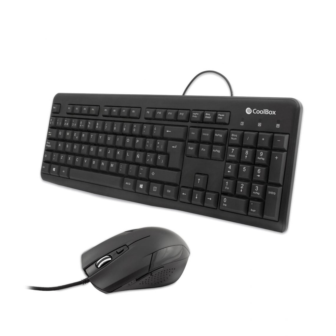 Teclado Español + Ratón Coolbox Usb Negro Coo Ktr 01u