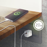 Aisens Cargador Gan 20w - 1xusb-C Pd3.0 Qc4.0 - 1xusb-A Qc3.0 - Blanco