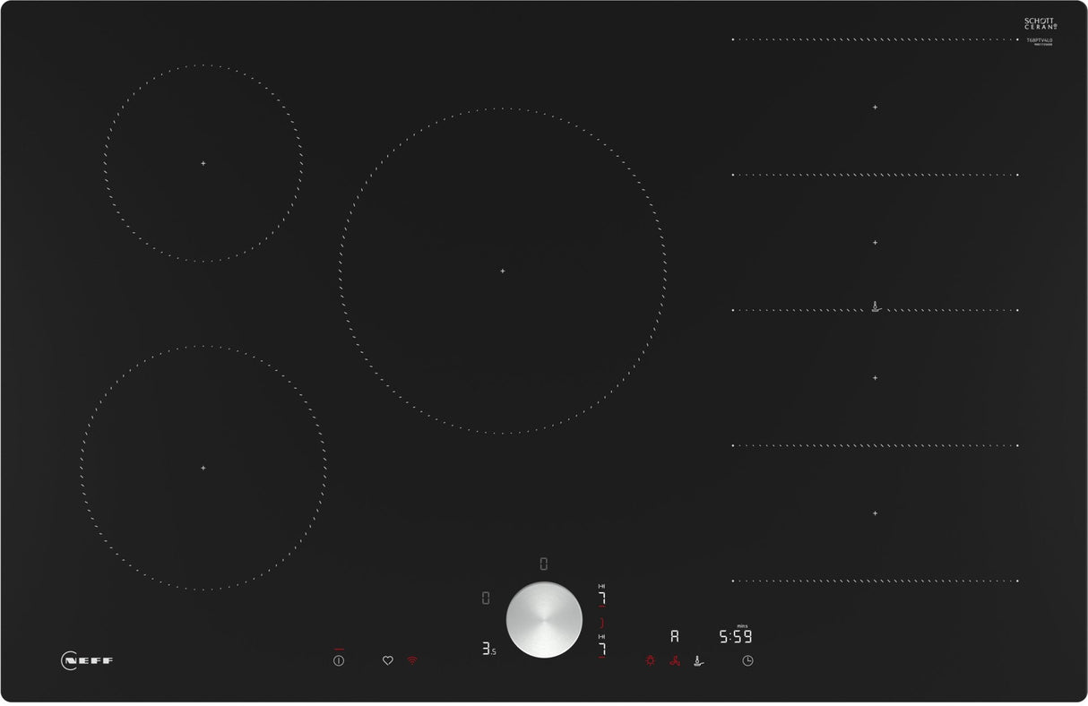 Neff T68ptv4l0 N 90, Placa Autosuficiente Negra, 80 Cm T68ptv4l0