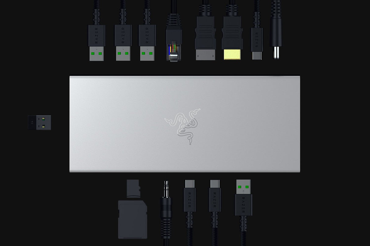 EAN 8887910053331 - Razer USB 4 Dock USB Tipo C 10000 Mbit/s Plata imagen 5