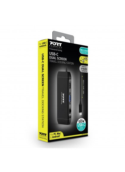 EAN 3567049019136 - Port Designs 901913 hub de interfaz USB 2.0 Type-C 5000 Mbit/s Negro imagen 11