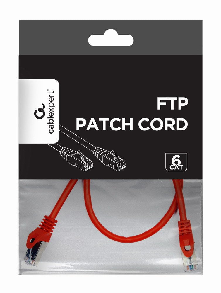 Gembird Pp6-0.5m/R Cable De Red 0,5 M Cat6 F/Utp (Ftp) Rojo