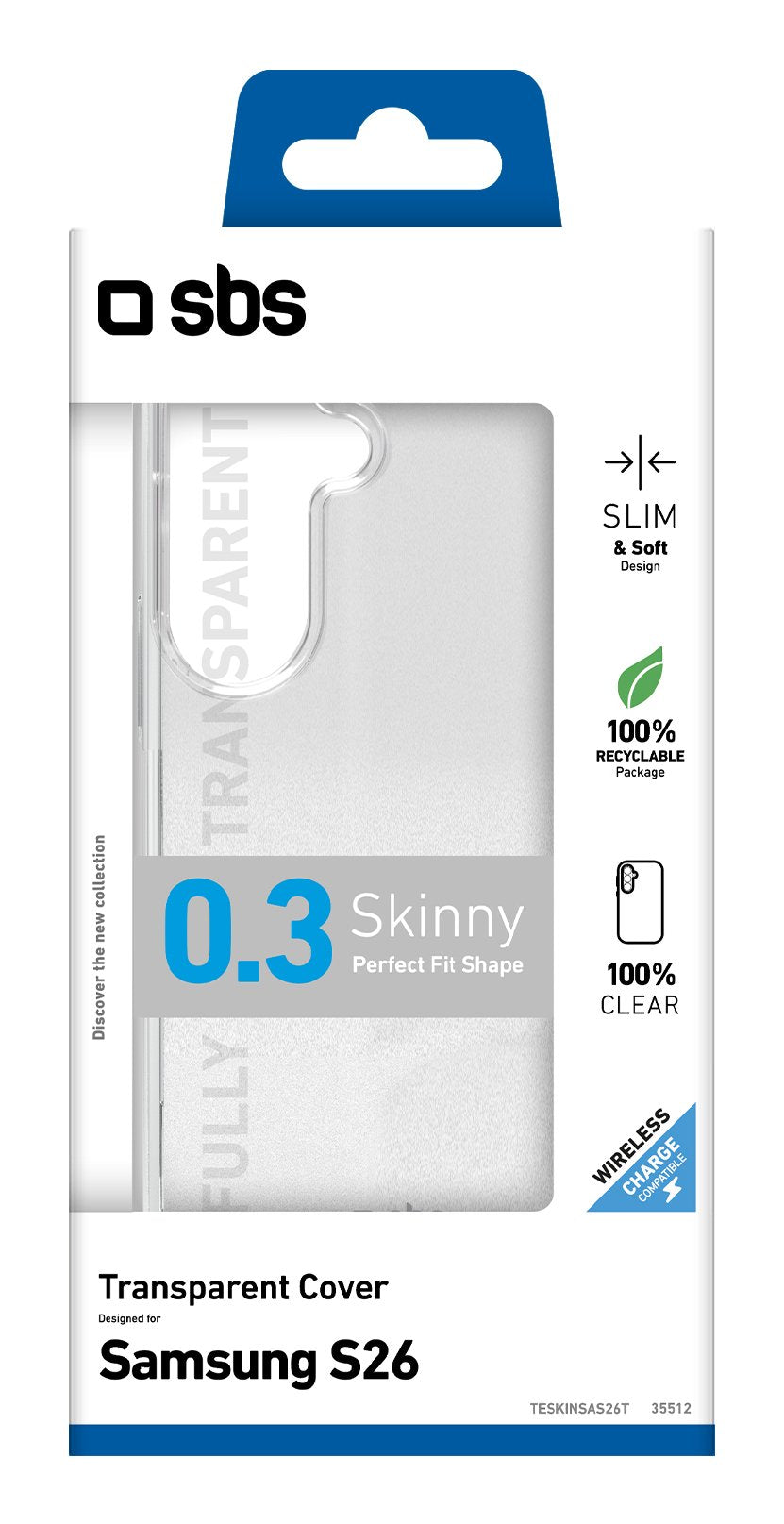 Sbs Skinny Cover Galaxy S26 Transparent