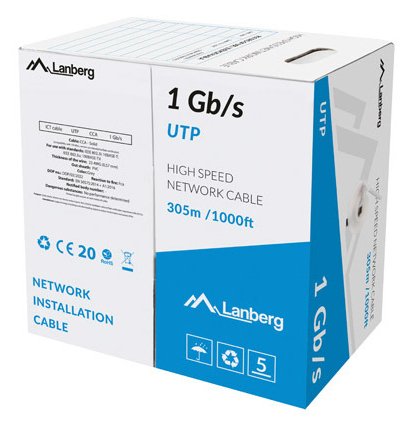 EAN 5901969406344 - Lanberg LCU6-10CC-0305-S cable de red Gris 305 m U/UTP (UTP) imagen 1