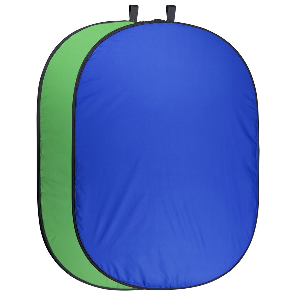 Walimex Pro Falthintergrund 200x230cm Grün/Blau