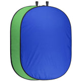 Walimex Pro Falthintergrund 200x230cm Grün/Blau