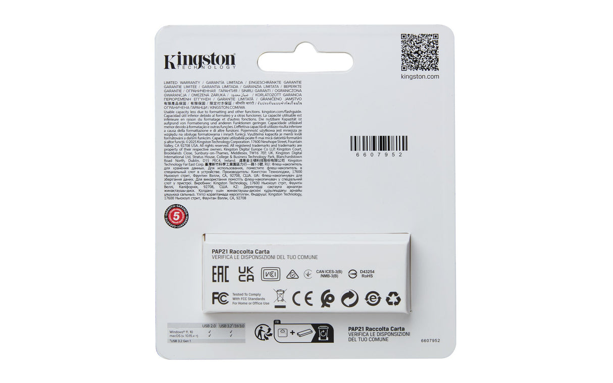 EAN 0740617348774 - Kingston Technology DataTraveler Exodia S unidad flash USB USB tipo A 3.2 Gen 1 (3.1 Gen 1) Negro, Amaril imagen 4