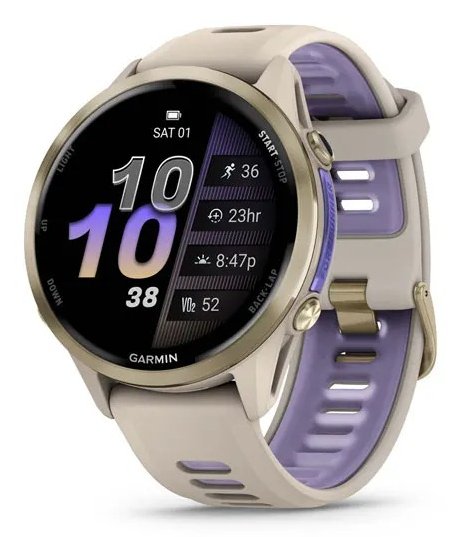 Garmin Forerunner 970 - 47mm - Blancostone/Transl. Indigo