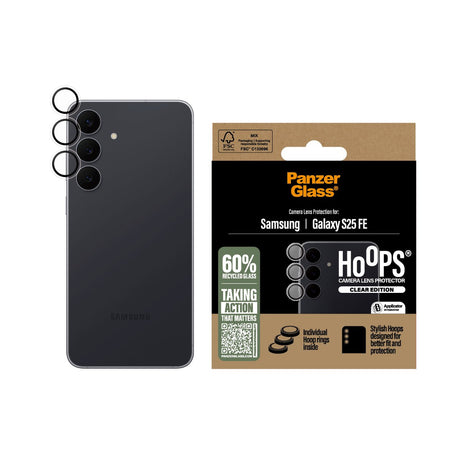 EAN 5715685031588 - PanzerGlass ® Hoops® Camera Lens Protector Transparent Samsung Galaxy S25 FE 5G Protector de pantalla 1 p imagen 2
