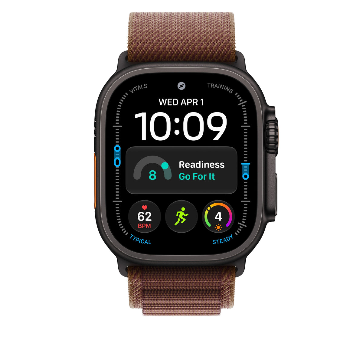 49mm Burgundy Alpine Loop - Large - Black Titanium Finish