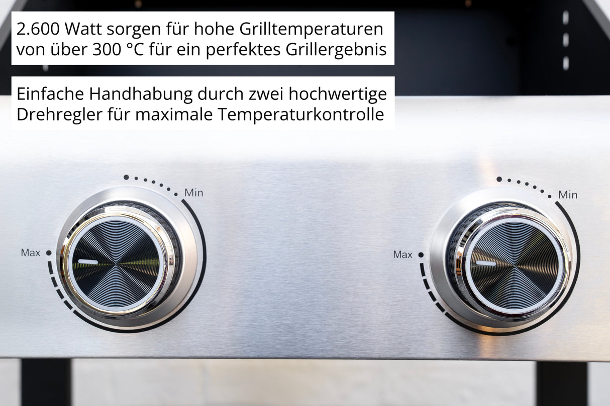 Unold Bbq Grillwagen Buddy  (Negro, 2.600 Watt) 58595