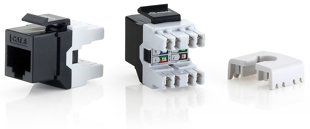 Equip Kit 8 Uds Conector Hembra Rj45 Utp Cat6 Panel Keystone