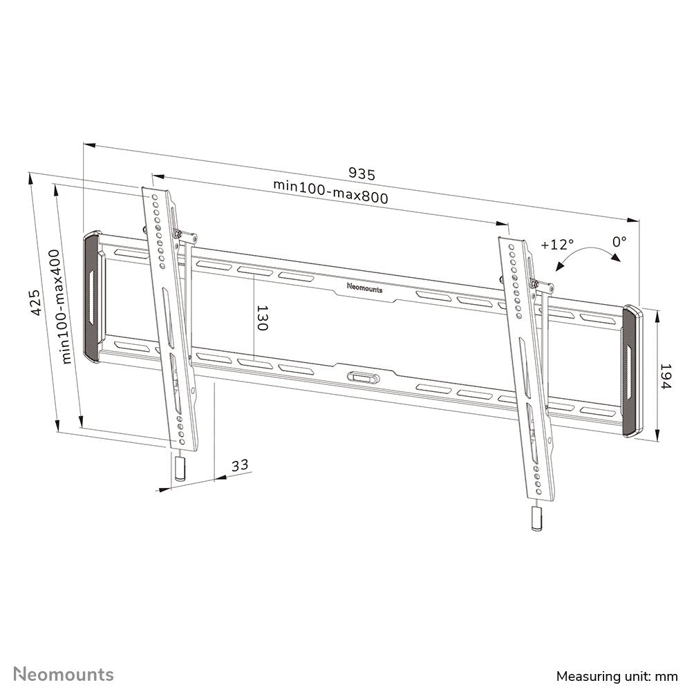 EAN 8717371448752 - Neomounts WL35-550BL18 soporte para TV 2,18 m (86") Negro imagen 20