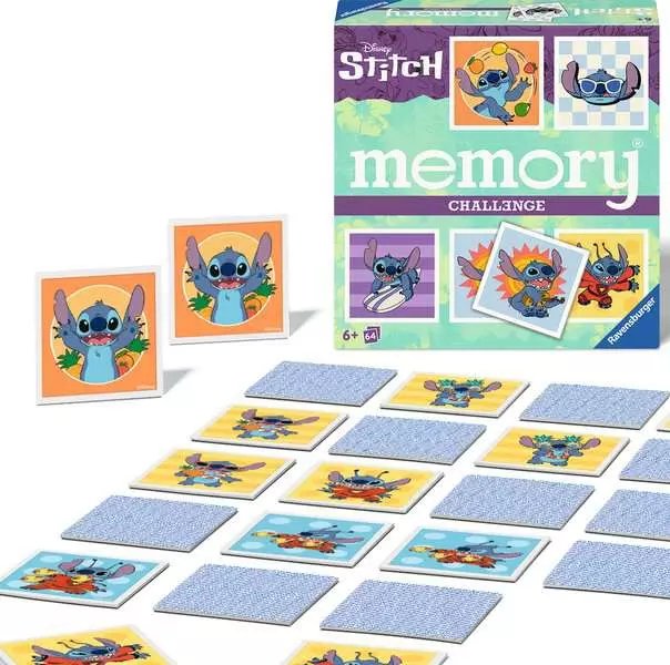 Ravensburger Challenge Memory Disney Stitch, Memory Game 24697