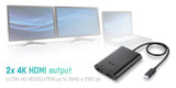 EAN 8595611702020 - i-tec C31DUAL4KHDMI Adaptador gráfico USB 3840 x 2160 Pixeles Negro imagen 5