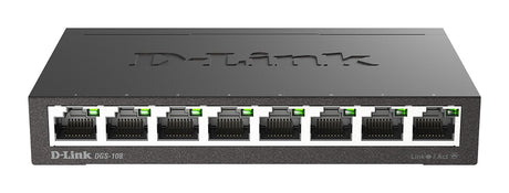EAN 0790069368240 - D-Link DGS-108 No administrado L2 Gigabit Ethernet (10/100/1000) Negro imagen 1