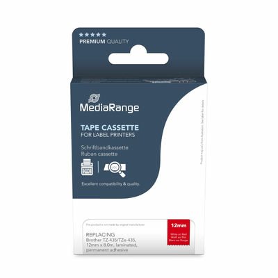 Cinta Mediarange Aprox. Brother Tz-435 Tze-435 12 Mm 8 M