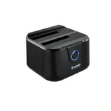 Tooq Docking Station Usb 3.0 - Hdd/Ssd 2.5", 3.5" Sata I,Ii,Iii - Boton De Clonacion - Copia De Seguridad - Negro