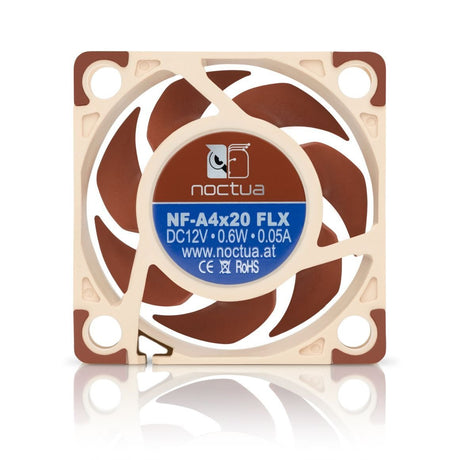 EAN 9010018100112 - Noctua NF-A4x20 FLX Carcasa del ordenador Ventilador 4 cm Beige, Marrón imagen 3