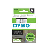 Dymo D1 - Etiquetas Estándar - Negro En Claro - 6mm X 7m