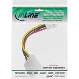 Adaptador De Corriente Inline Molex Interno De 5,25" Hembra De 4 Pines A Disquete Macho De 3,5" De 6 Cm