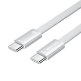 Vention Flat Usb 2.0 Usb-C M-M Cabl 3a Cable 2m Silver Aluminum