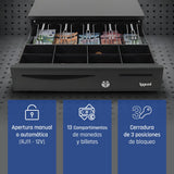 EAN 8435364316344 - iggual IRON-50 Cajón de efectivo automático y manual imagen 3