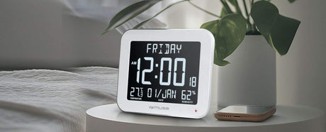 EAN 3700460209827 - Muse M-090 WMC reloj de mesa o pared Reloj digital Rectángulo Blanco imagen 3