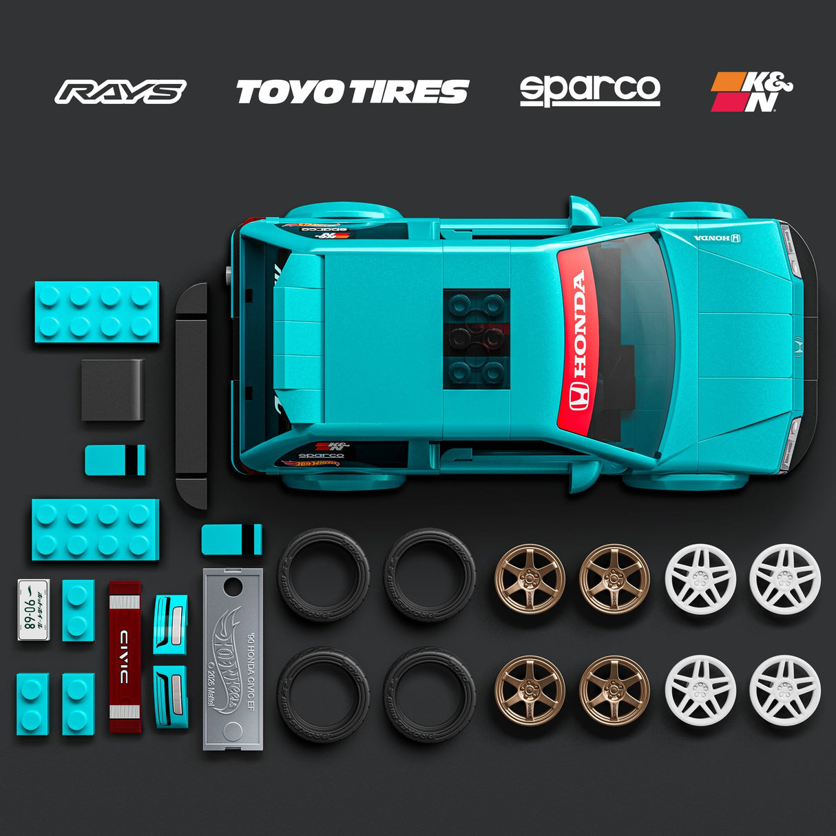Set Construccion Speed Honda Civic Hot Wheels