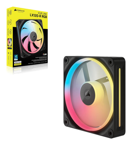 EAN 0840006688686 - Corsair iCUE LINK LX120-R RGB Carcasa del ordenador Ventilador 12 cm Negro 1 pieza(s) imagen 3