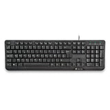 Ngs Wired Keyboard Funkyv3 (Frances) Teclado Negro Con 12 Teclas Multimedia De Cable
