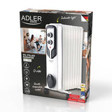 EAN 5903887805919 - Adler AD 7816 calefactor eléctrico Exterior Blanco 2000 W Radiador de aceite eléctrico imagen 6