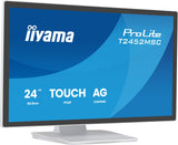 Iiyama Prolite T2452msc-W1ag Pantalla Para Pc 60,5 Cm (23.8") 1920 X 1080 Pixeles Full Hd Led Pantalla Táctil Blanco