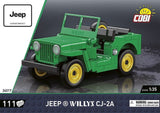 Cobi Jeep Willys Cj-2a, Juguetes De Construcción Verde Cobi-24517